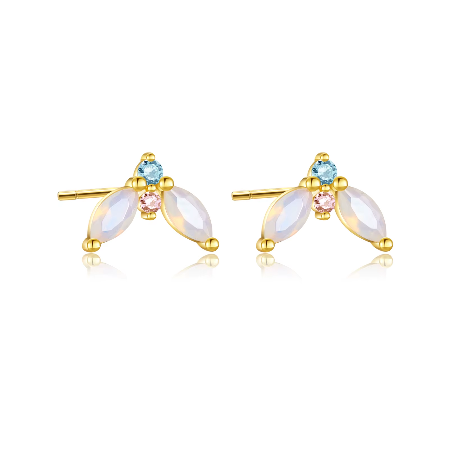Zirconia V Studs | Oorringen