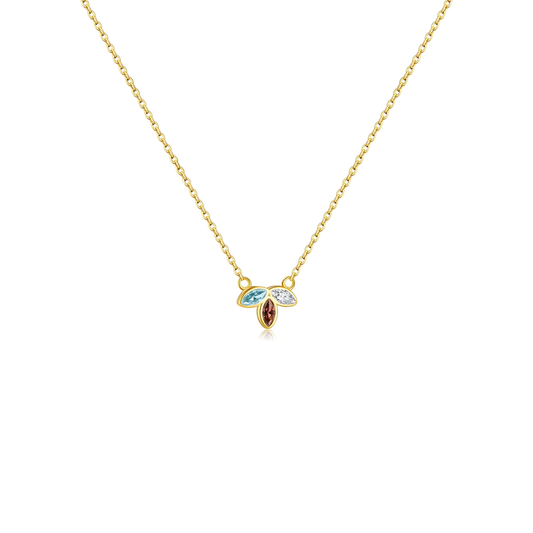 Zirkonia Leaf – Ketting