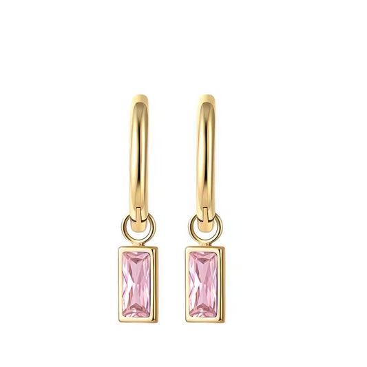 Zirconia Bar Studs | Oorringen