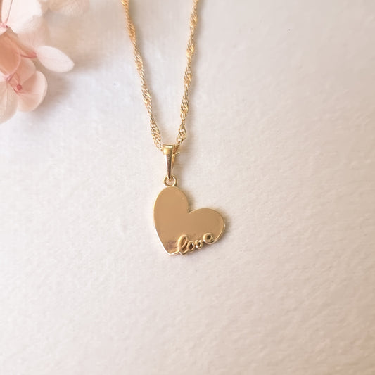 Ketting 24kt Verguld | Heart
