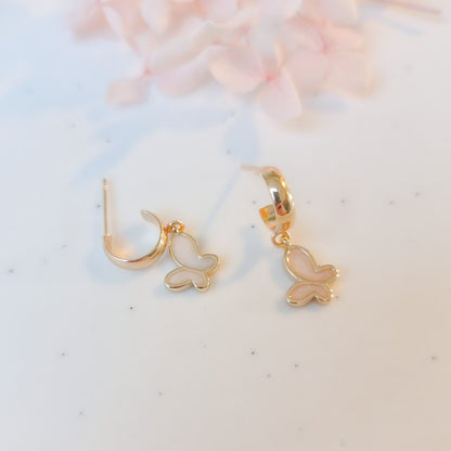 Oorringen 24kt Verguld | Butterfly Studs