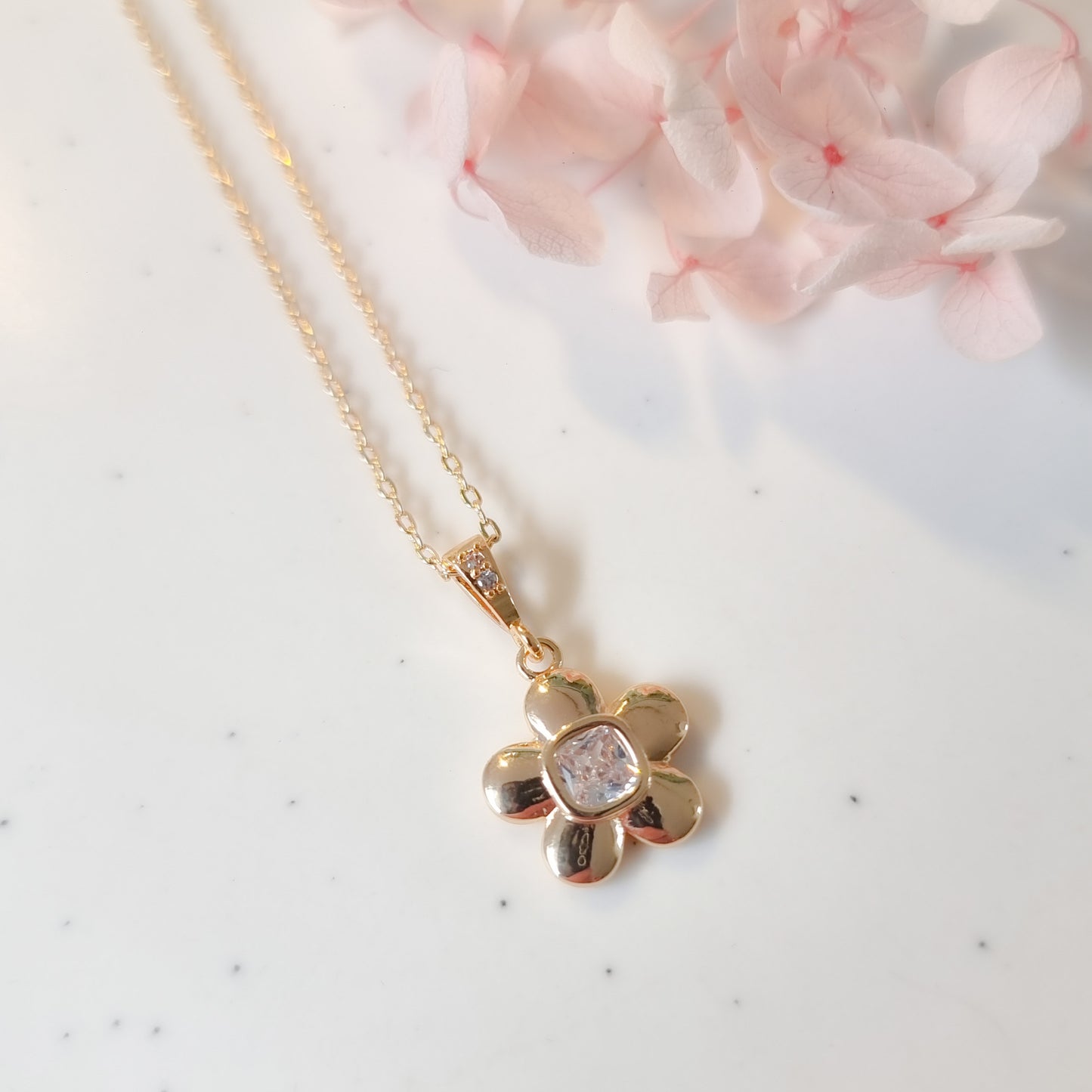 Ketting 24kt Verguld | Flower