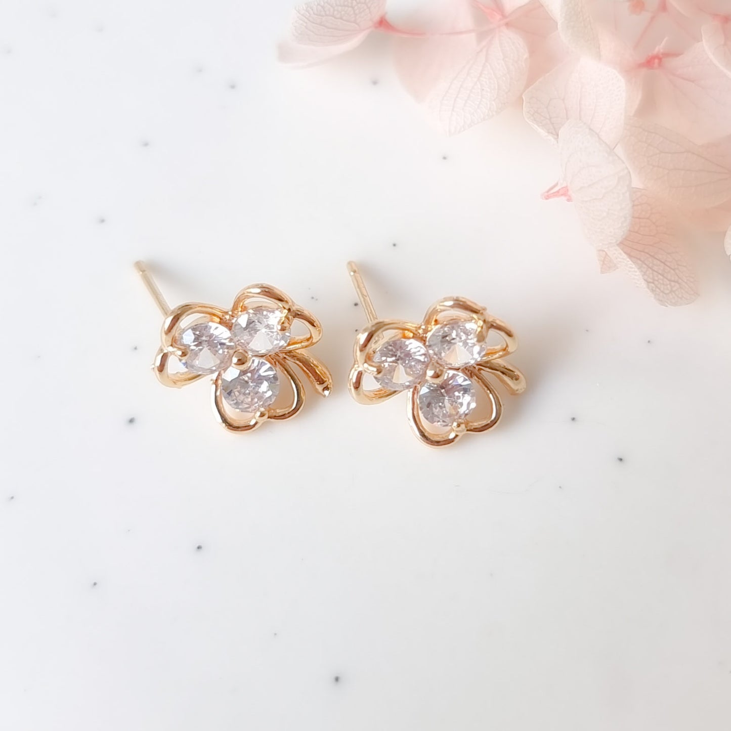 Ooringen 24kt Verguld | Clover