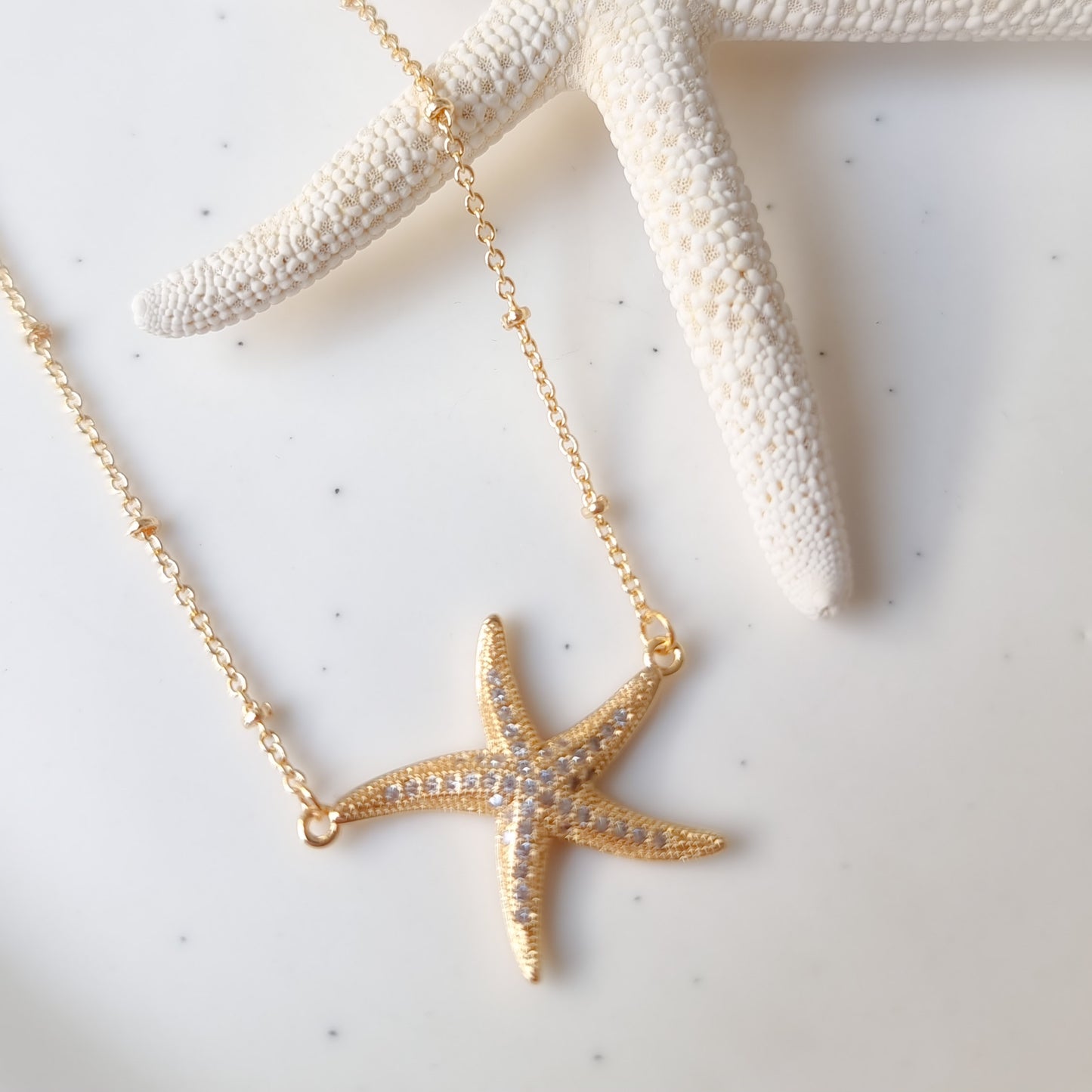 Ketting 24kt Verguld | Star Fish