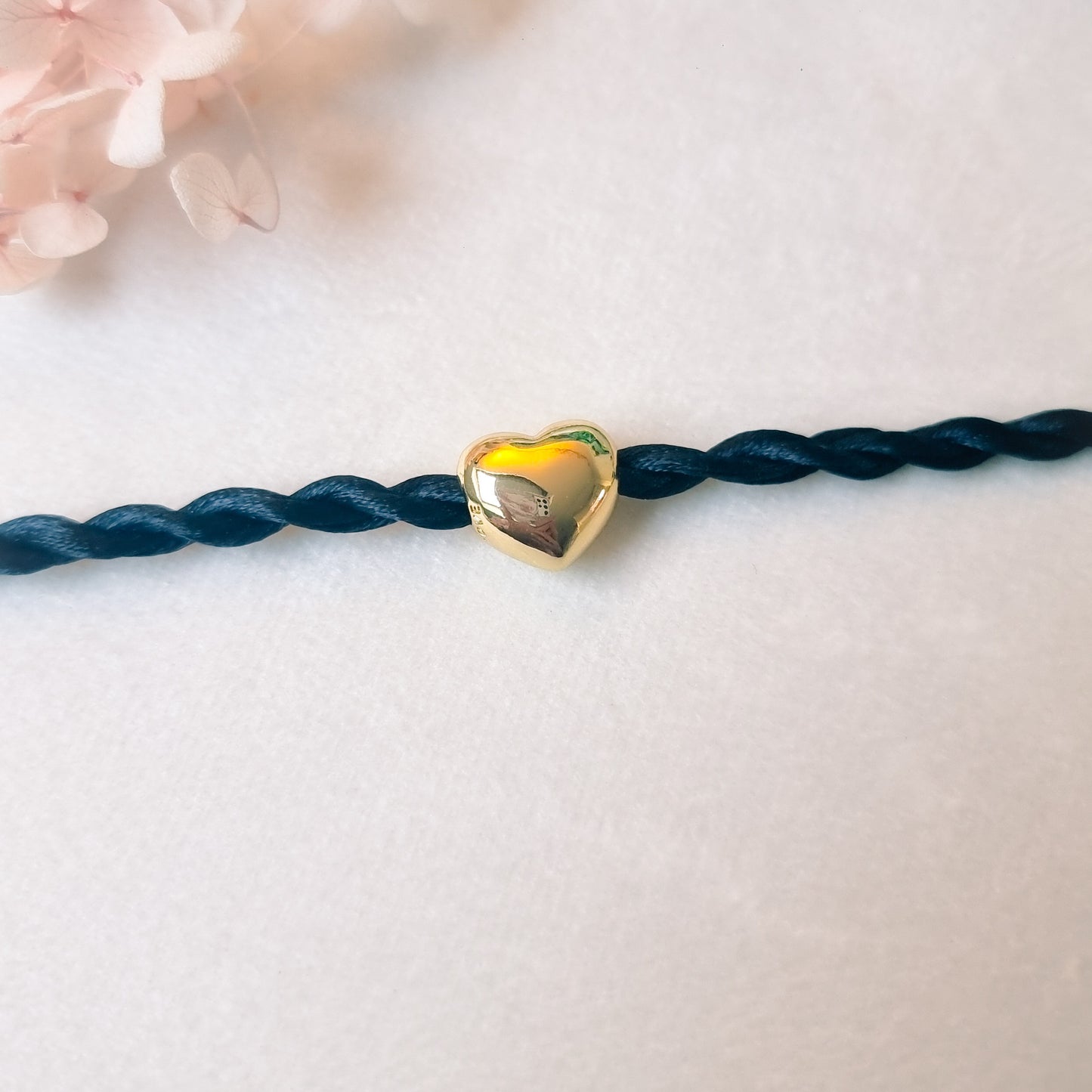 Twisted Satijn Armband | Heart Gold