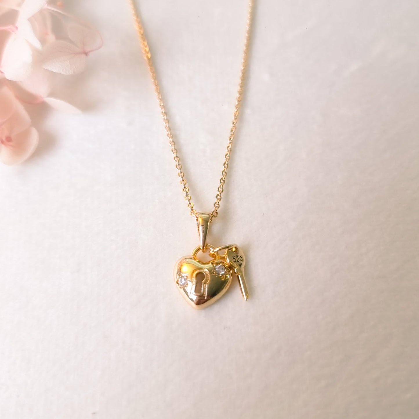 Ketting 24kt Verguld | Key to your Heart