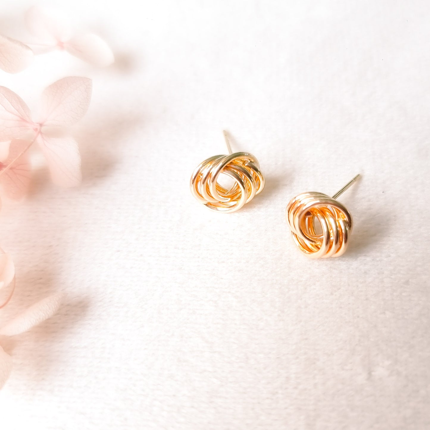 Oorringen 24kt Verguld | Knoop Oorringen