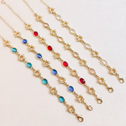 Armband 24kt Verguld | Retro Red