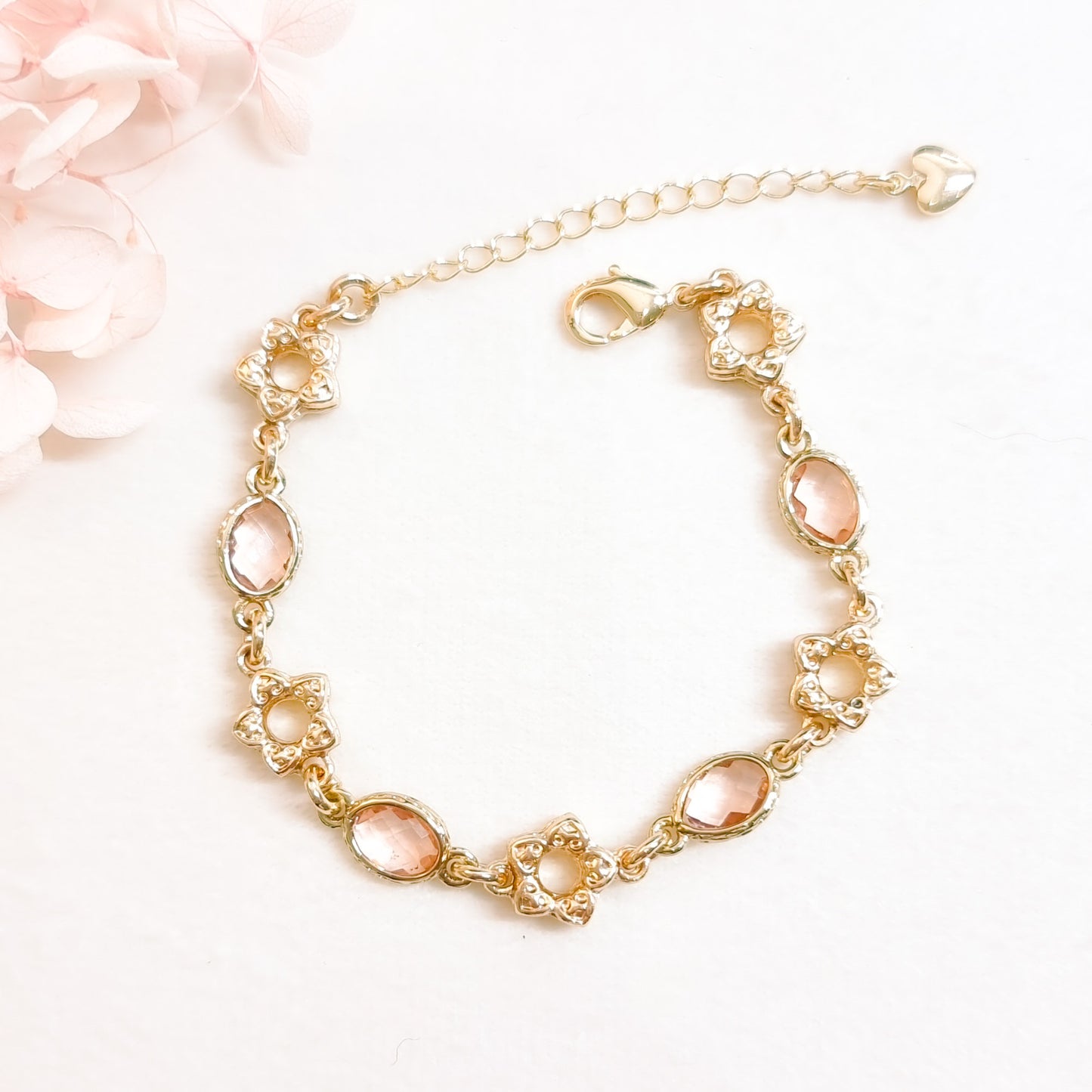 Armband 24kt Verguld | Retro Pink