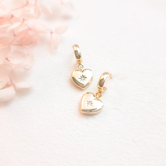 Oorringen 24kt Verguld | Vintage Hearts