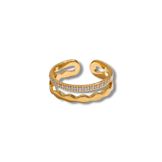 Zirconia Dubbel – Ring