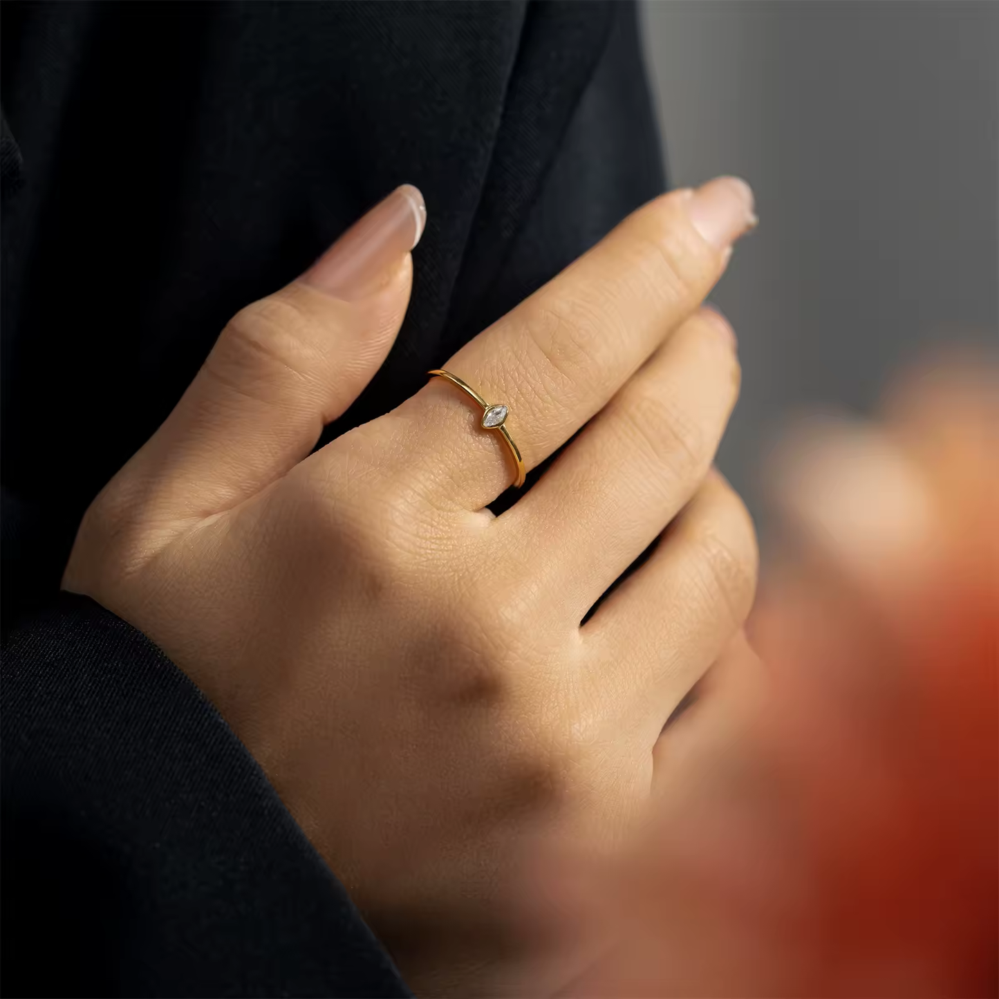 Ring 18kt Verguld Zilver | White Zirconia