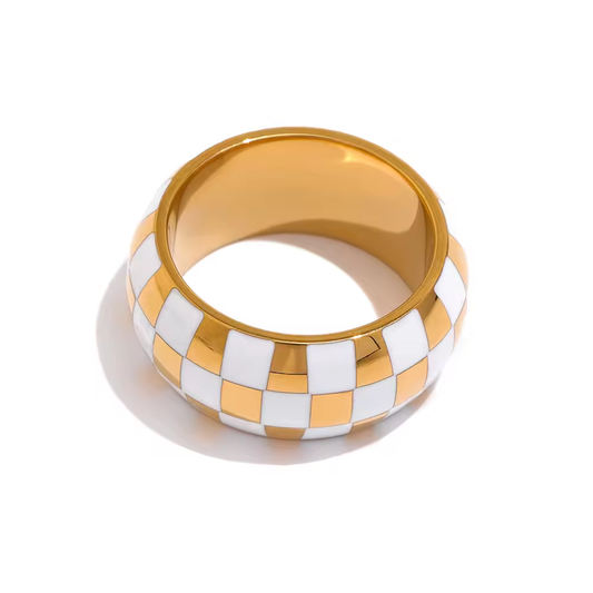 White Checkered – Ring