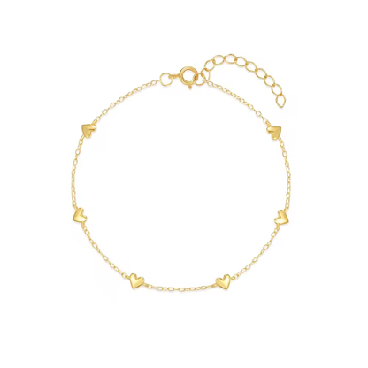 Armband 18kt Verguld Zilver | Hearts