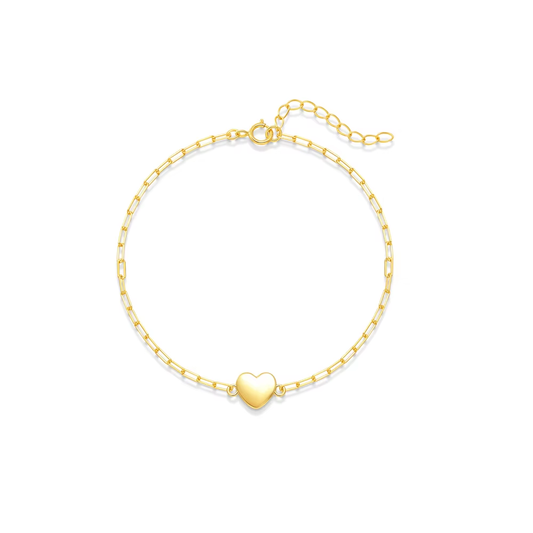 Armband 18kt Verguld Zilver | Heart