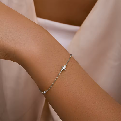 Armband 18kt Verguld Zilver | Zirconia Trio