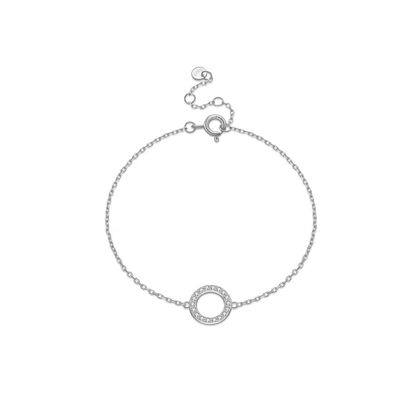 Armband 18kt Verguld Zilver | Zirconia Circle
